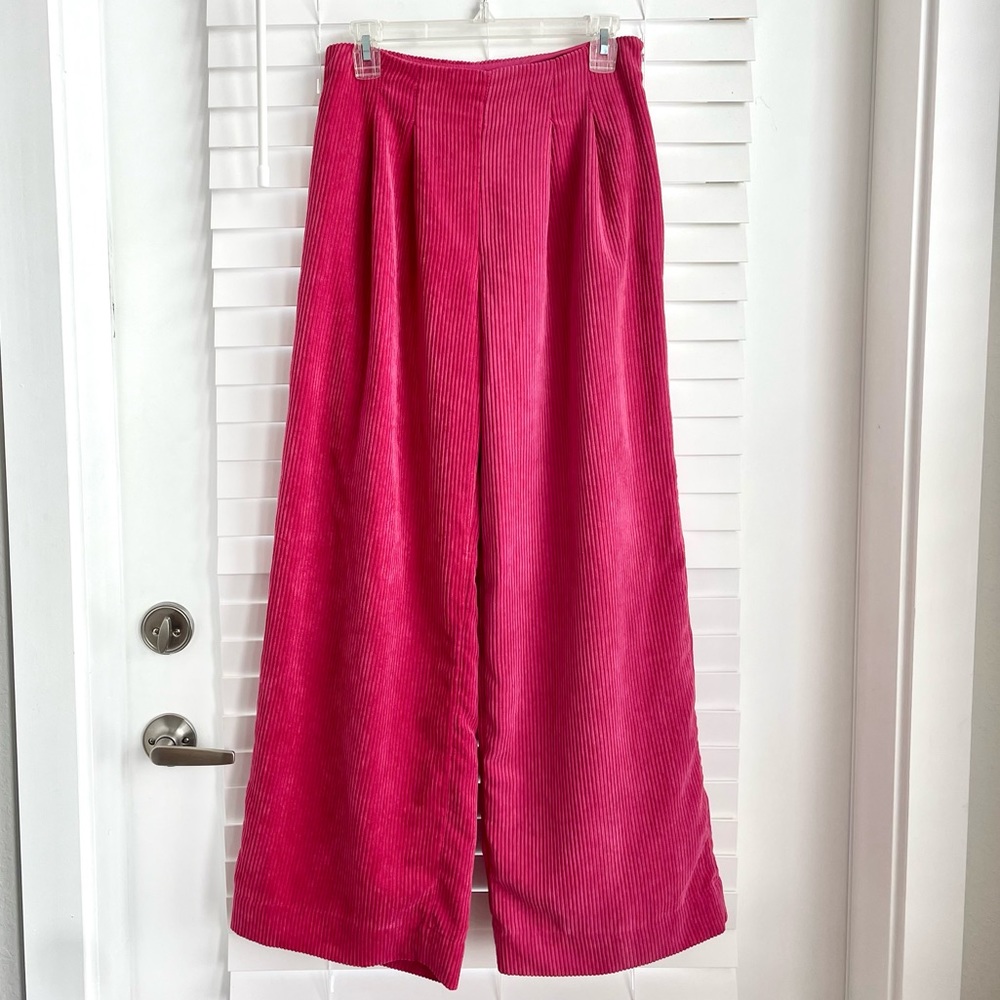 Prologue Pink Corduroy Wide Leg Pants